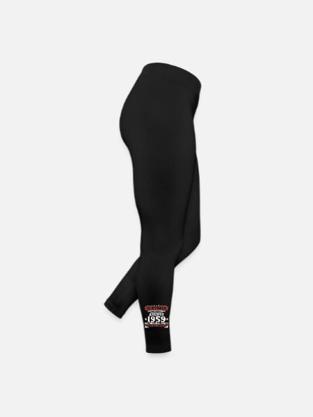 Oldtimer August 1959 Jahrgang 1959 65. Geburtstag - Frauen Jersey Leggings - Schwarz - Rechts