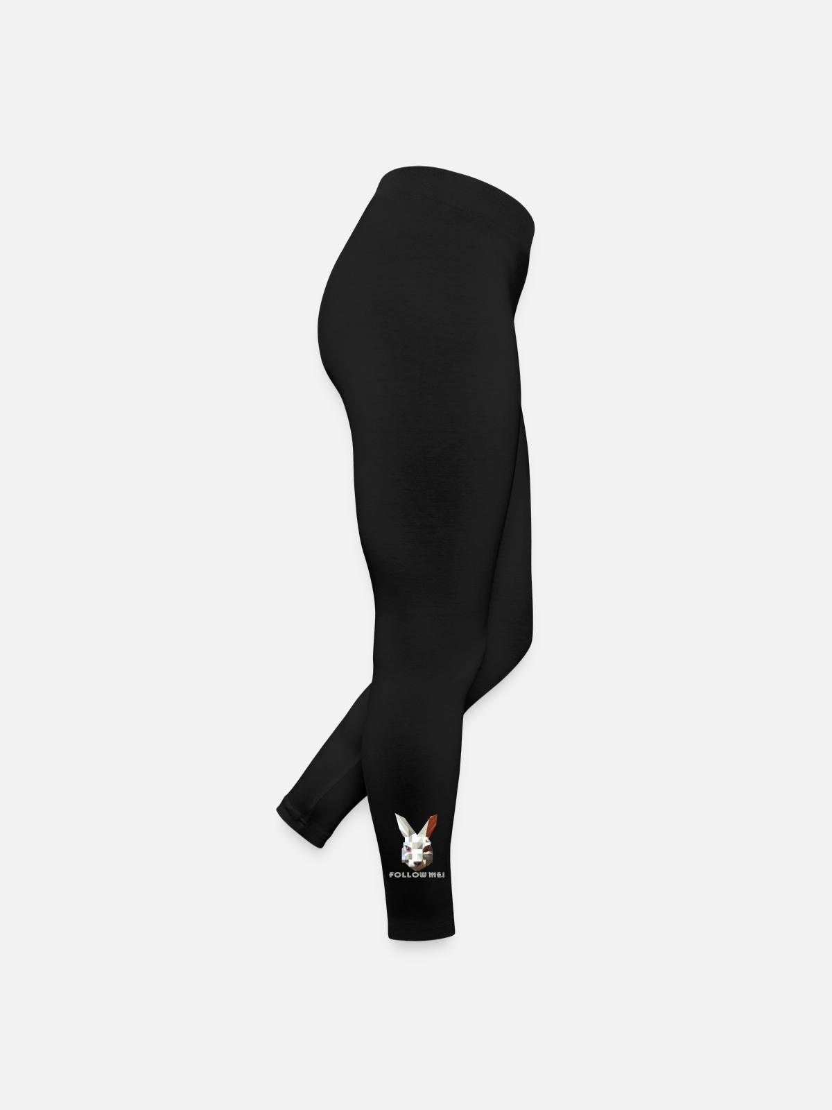 White Rabbit - Women’s Jersey Leggings - black - Right