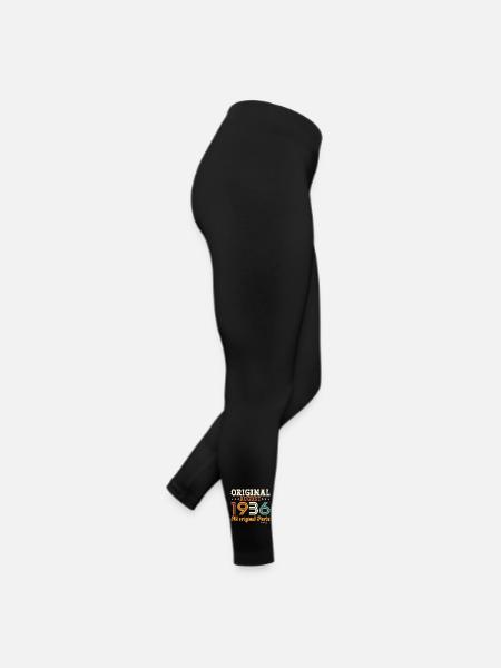 88e anniversaire Original août 1936 Né en 1936 - Legging en jersey Femme - noir - Droite
