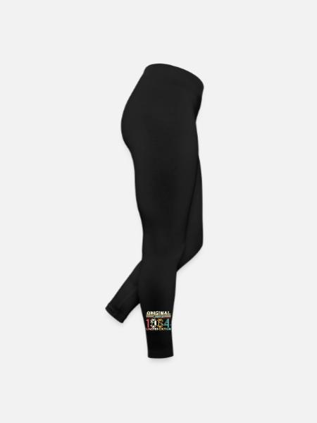 60th Birthday Original August 1964 Born 1964 - Women’s Jersey Leggings - black - Right