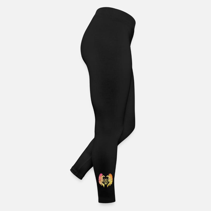 Hugin und Munin Raven Bunte Wikinger Frauen Jersey Leggings
