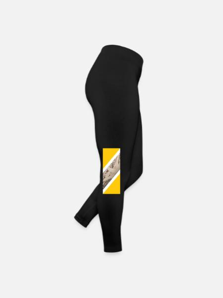 Anime 1 2 - Frauen Jersey Leggings - Schwarz - Rechts