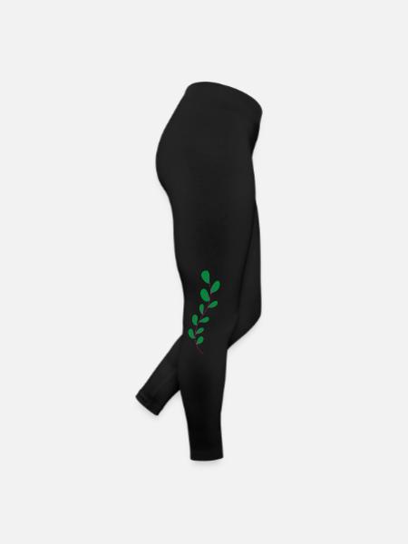 Flower Flower Plant - Women’s Jersey Leggings - black - Right