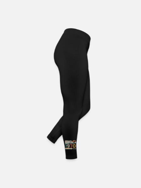 Juillet 1970 anniversaire Juillet 1970 cadeau - Legging en jersey Femme - noir - Droite