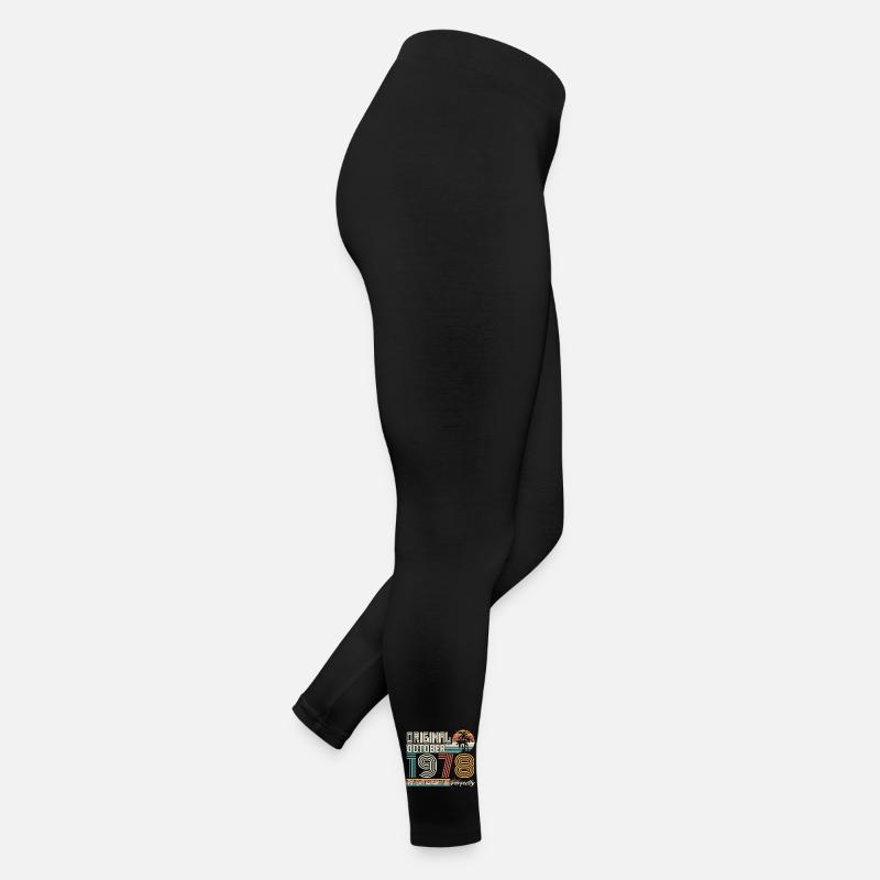 Octobre 1978 anniversaire October 1978 cadeau 1978 Legging en jersey Femme