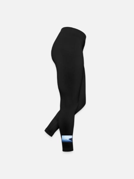 In der Ruhe liegt die Kraft. - Frauen Jersey Leggings - Schwarz - Rechts