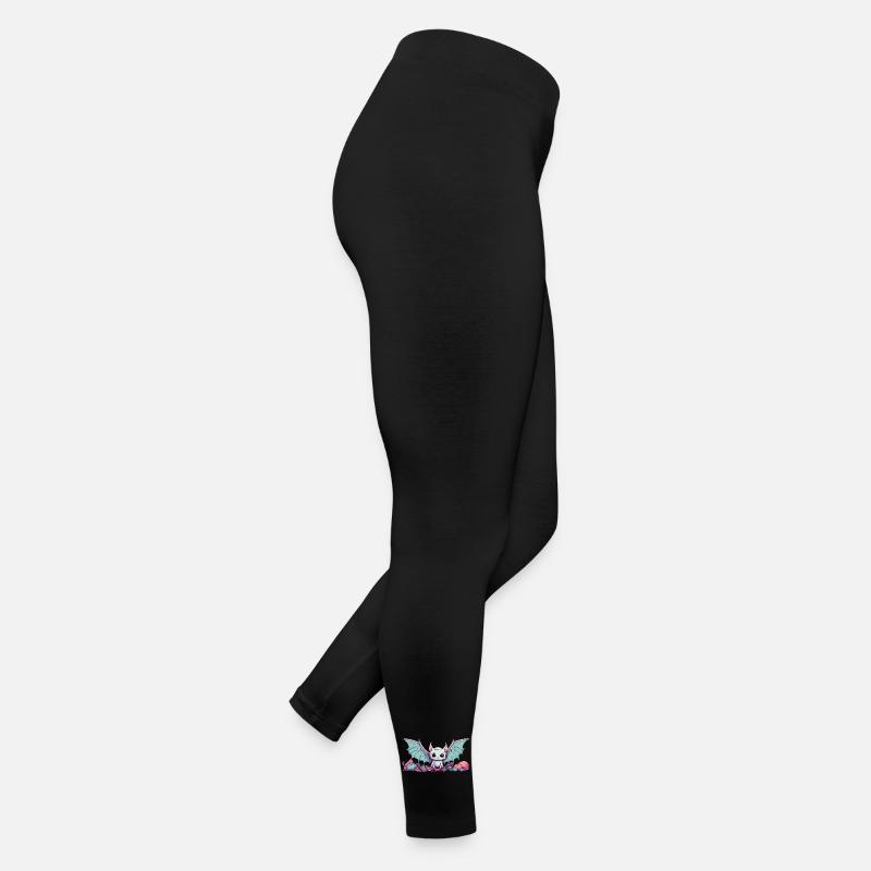 Gothic Kawaii Bat Anime Manga Design Women’s Jersey Leggings