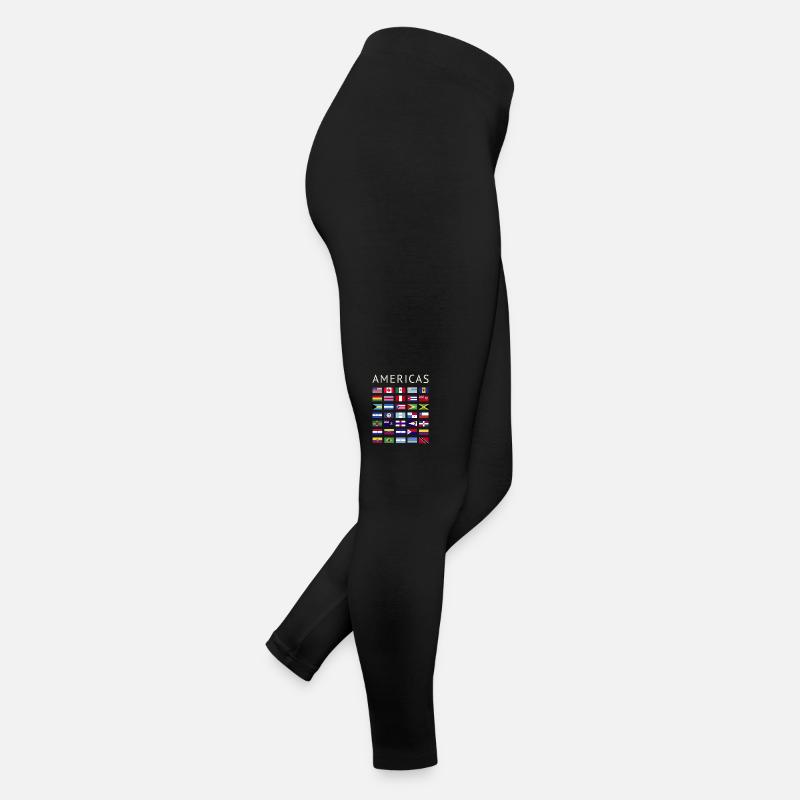 Drapeaux de pays Amérique Drapeaux nationaux d’Amérique Legging en jersey Femme