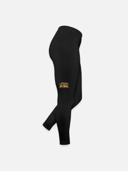 J'm'en Fou Du Prince Charmant Je Veux Un Cheval - Legging en jersey Femme - noir - Droite