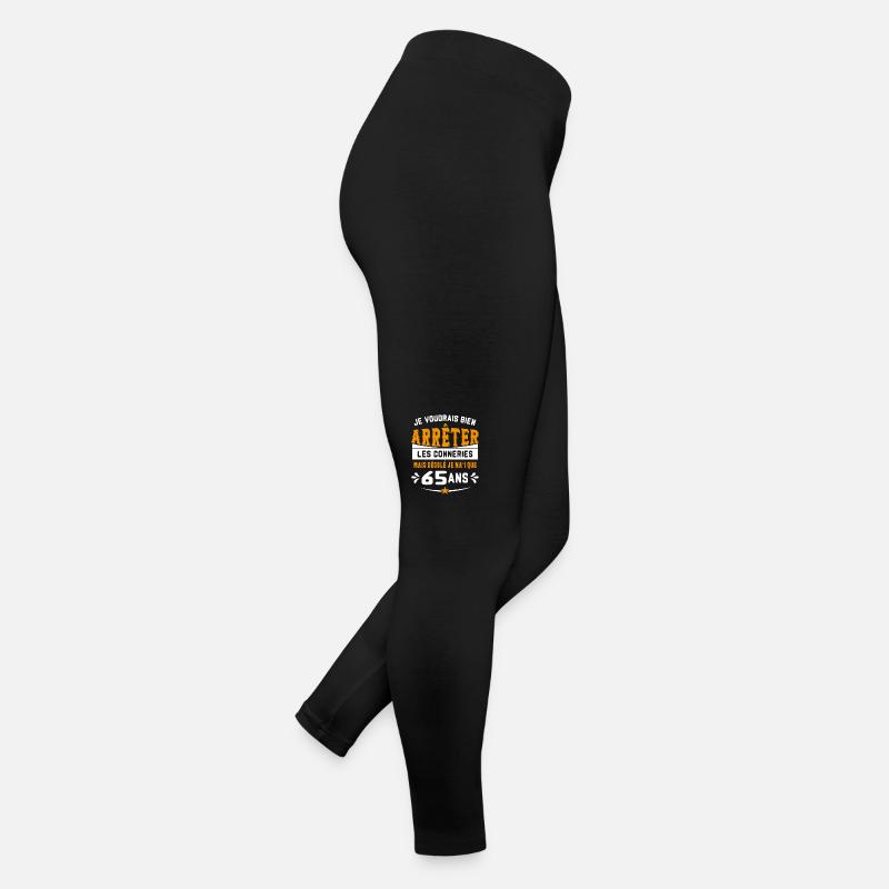 Je Voudrais Bien 65 Ans Humour Cadeau Legging en jersey Femme