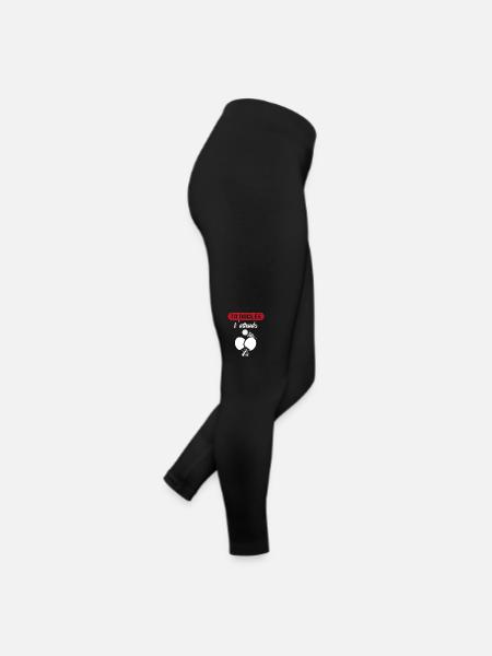 Ta Raclée T'Attends Ping-Pong Pongiste - Legging en jersey Femme - noir - Droite