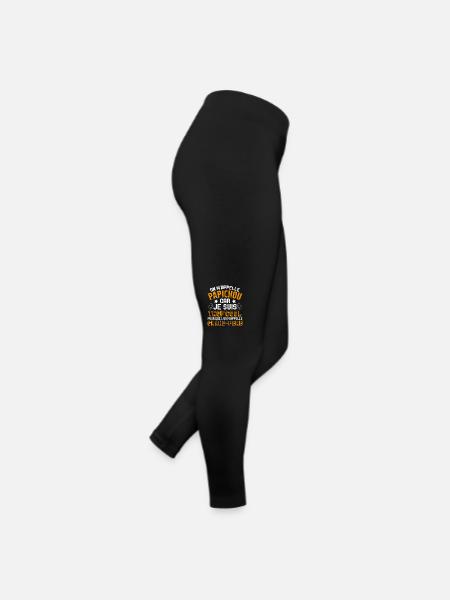 On M'appelle Papichou Parce Que Je Suis Trop Cool - Legging en jersey Femme - noir - Droite
