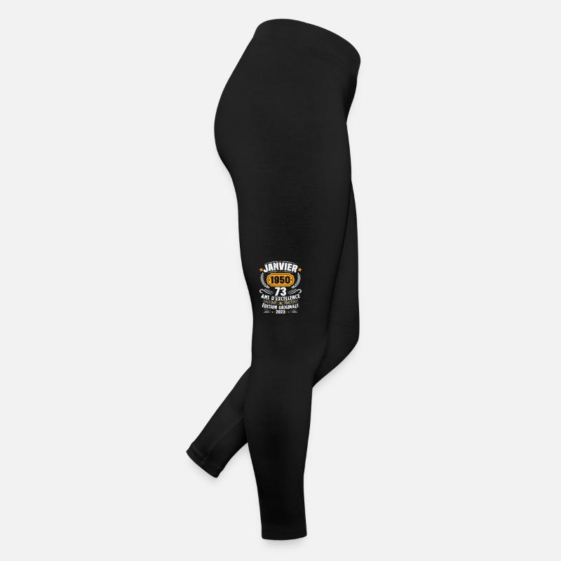 Cadeau D'anniversaire 73 Ans Janvier 1950 Vintage Legging en jersey Femme