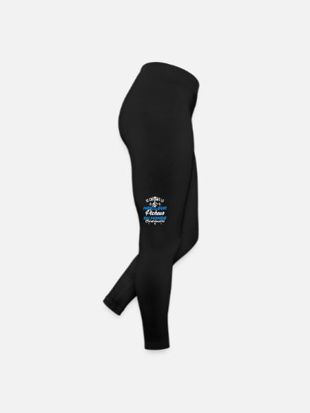 Meilleur Pecheur Humour Pêche Truite Drôle - Legging en jersey Femme - noir - Droite