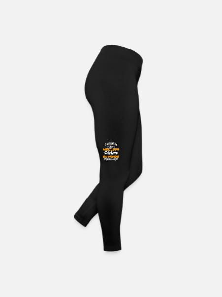 Meilleur Pecheur Humour Pêche Truite Drôle - Legging en jersey Femme - noir - Droite