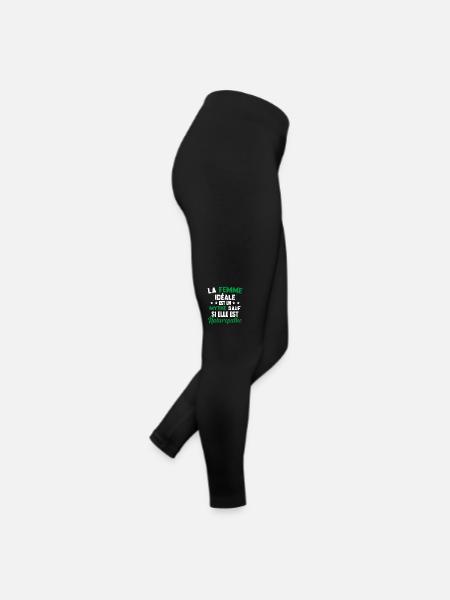 La femme idéale est un mythe sauf naturopathe - Legging en jersey Femme - noir - Droite