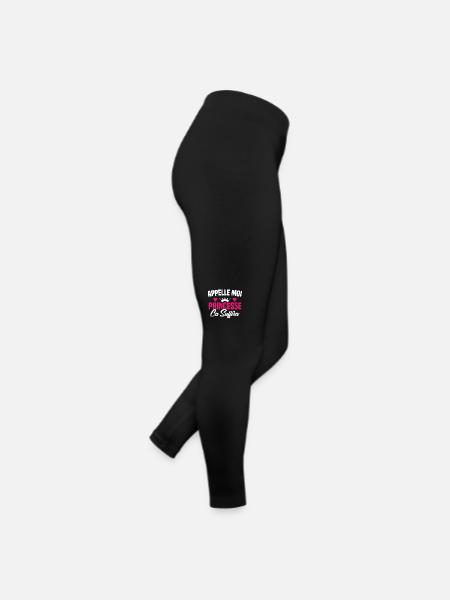 HUMOUR APPELLE MOI PRINCESSE - Legging en jersey Femme - noir - Droite