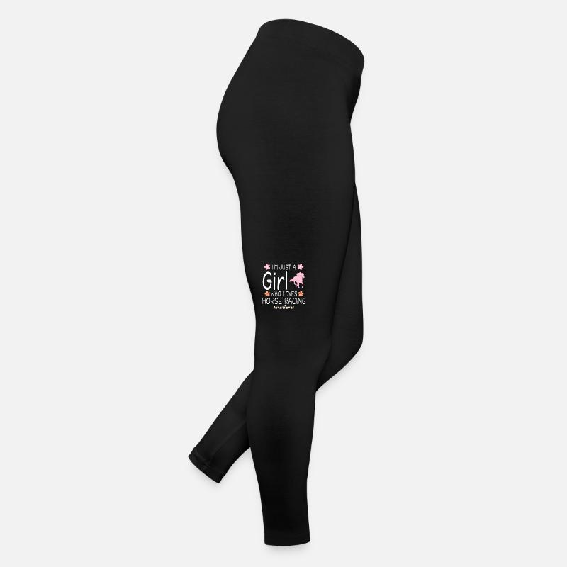 Ich bin nur ein Mädchen, das Pferderennen liebt Frauen Jersey Leggings