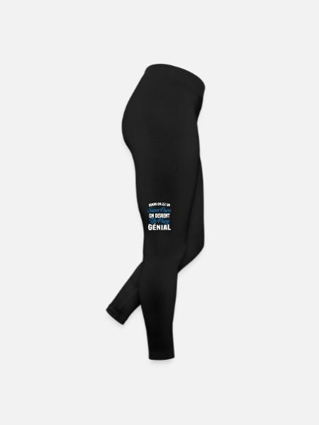 Quand On Est Super Papa On Devient Papy Génial - Legging en jersey Femme - noir - Droite