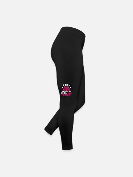 Je suis la Fière Mamie d'une Petite Fille Cool - Legging en jersey Femme - noir - Droite