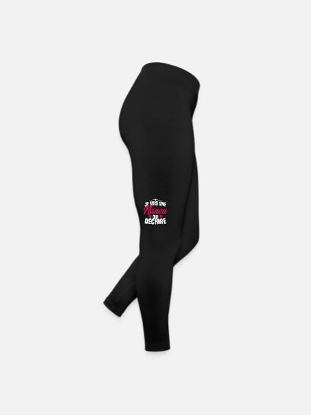 Je suis une Nanou qui Déchire Cadeau Anniversaire - Legging en jersey Femme - noir - Droite