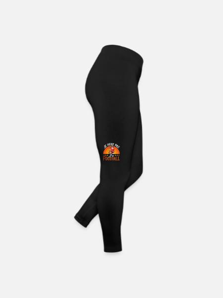 Je Peux Pas J'ai Foot cadeau de noël - Legging en jersey Femme - noir - Droite