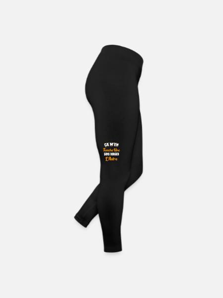 Ça M'en Touche Une Sans Bouger L'autre - Legging en jersey Femme - noir - Droite