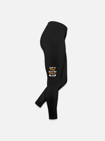 LE CHEF A TOUJOURS RAISON - Legging en jersey Femme - noir - Droite