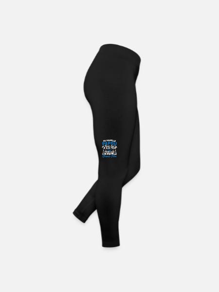 On m'appelle Papou très Cool Fete des Peres Cadeau - Legging en jersey Femme - noir - Droite