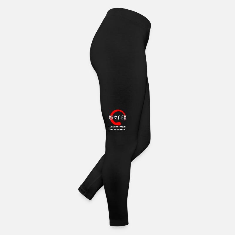 Vivre fidèle à soi-même citation Kanji japonais Legging en jersey Femme