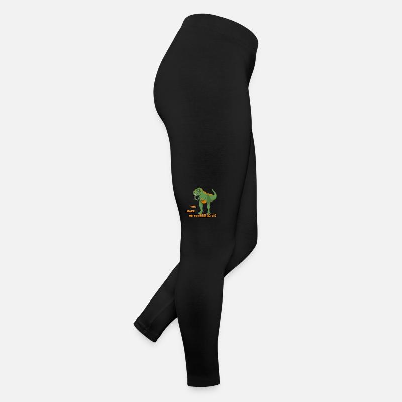 Annoyed T-Rex Funny Dinosaur est aggREXive Français Legging en jersey Femme