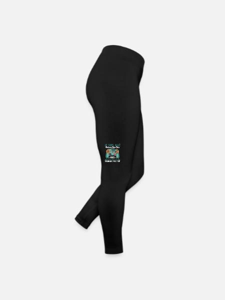 Cadeau Humour Console Graphisme Jeux Vidéo - Legging en jersey Femme - noir - Droite