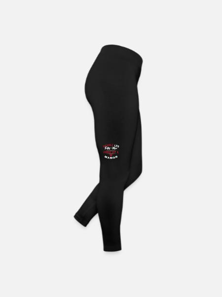 Désolé les Filles Mon Coeur est à Maman - Legging en jersey Femme - noir - Droite