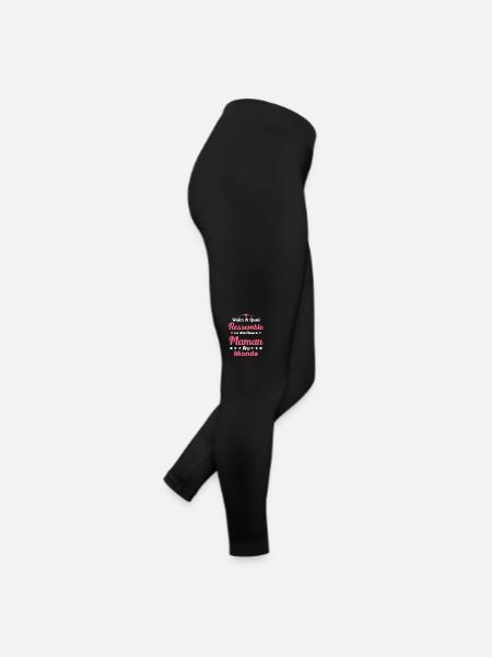 Voilà À Quoi Ressemble La Meilleure Maman Au Monde - Legging en jersey Femme - noir - Droite