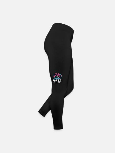 Fille ou Garçon PapaT'aime déjà Annonce Futur Papa - Legging en jersey Femme - noir - Droite
