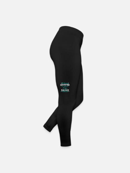 Un Retraité Sur Son Vélo Humour Retraite Cycliste - Legging en jersey Femme - noir - Droite