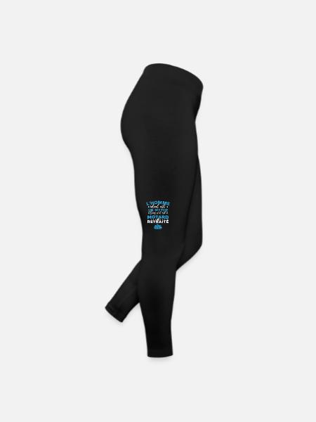 Motard Et Retraité Cadeau Homme Humour - Legging en jersey Femme - noir - Droite