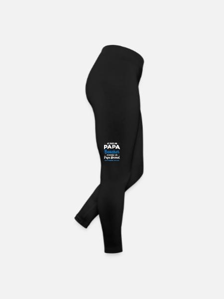 Homme Papa Boucher Humour Cadeau - Legging en jersey Femme - noir - Droite