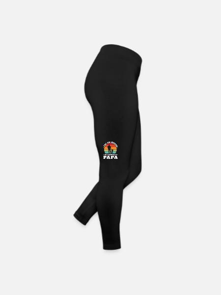 J'ai Un Héros Je L'appelle Papa Cadeau Pére - Legging en jersey Femme - noir - Droite