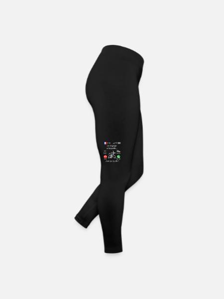 Le voyage M'appelle Faut que j'y aille! - Legging en jersey Femme - noir - Droite