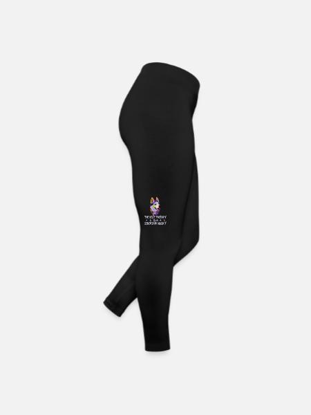 Die beste Therapie ist Siberian Husky Dog Lover - Frauen Jersey Leggings - Schwarz - Rechts