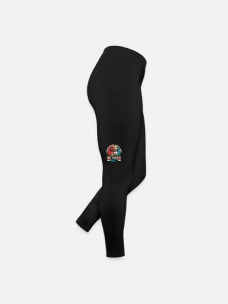 Octobre 1991 Cadeau D'anniversaire 1991 Octobre - Legging en jersey Femme - noir - Droite