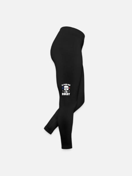 Je Peux Pas J'ai Rugby Humour Cadeau - Legging en jersey Femme - noir - Droite