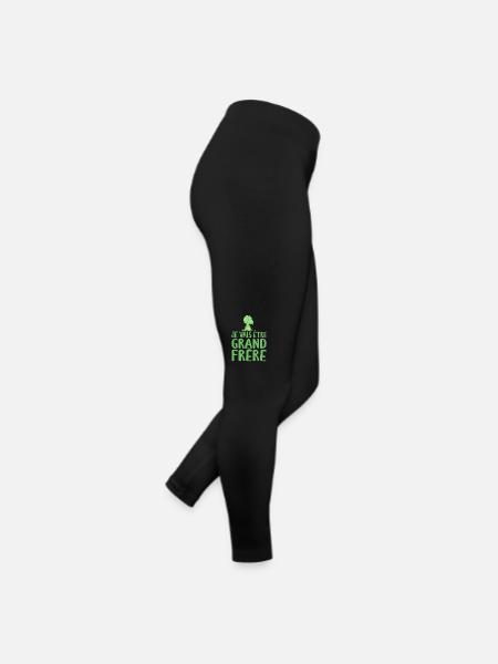 Je Vais être Grand Frère - Annonce Grand Frère - Legging en jersey Femme - noir - Droite