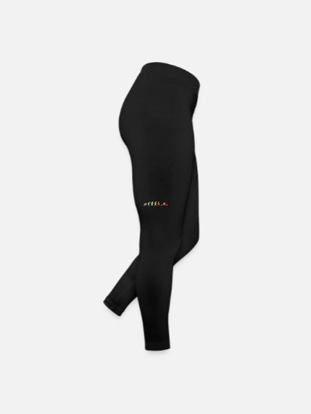 Weightlifting Retro Body Building Evolution fitnes - Women’s Jersey Leggings - black - Right