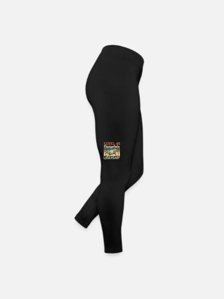Niveau 45 Complete, Cadeau D'anniversaire 45 Ans - Legging en jersey Femme - noir - Droite