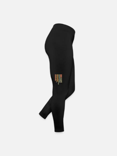 1985 Vintage Retro Geburtstagsgeschenk Jahrgang 1985 - Frauen Jersey Leggings - Schwarz - Rechts