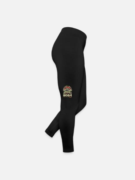 Vintage 2024 Original Retro Birthday Gift - Women’s Jersey Leggings - black - Right
