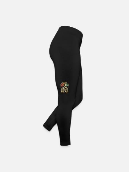Anniversaire vintage 1978 - idée cadeau rétro 1978 - Legging en jersey Femme - noir - Droite
