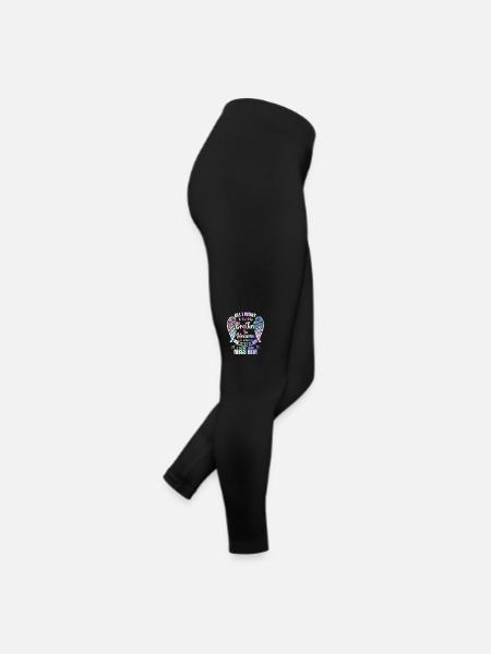 My Brother In Heaven Angel Wings - Legging en jersey Femme - noir - Droite